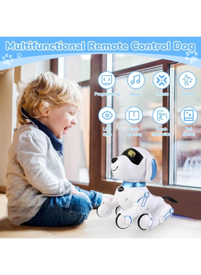 Robot Dog Toys for Kids 8 9 10 11 12, Remote Control Dogs, Robot Dog for Kids 8-12, Pet Robotic, Electric Dog Toy, Robotic Dogs, Toys for 5 6 7 8 9 10 11 12 Years Old Boys Girls, Blue, Y878 - Image 3
